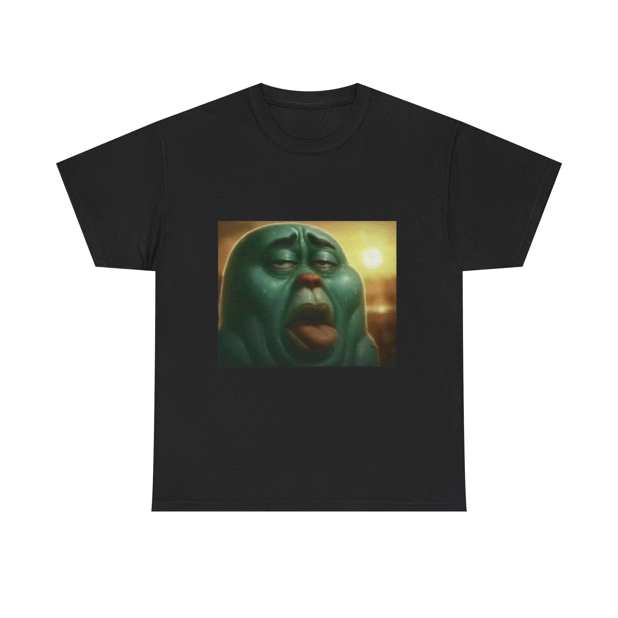 Blue melting blob tee